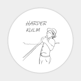 Harder Kulm Boy Blowing Horn Magnet